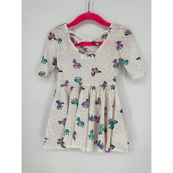 Dotdotsmile Girls Size 12/24 Months Ballerina Dress Multi Color Horses NWT - Picture 5 of 6